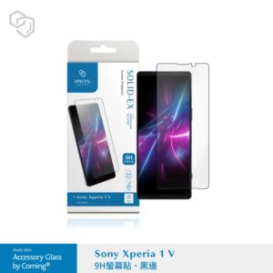 (全新)SONY Xperia 1 V 2.5D 黑邊玻璃保護貼 美商康寧公司授權 (AGbC)