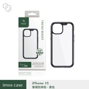 (全新)iPhone15 6.1" TREND BOOST 軍規防震保護殼-潮流黑