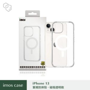 (全新)iPhone13 6.1" Ｍ系列 耐衝擊軍規磁吸殼-透明
