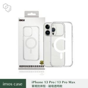 (全新)iPhone13 Pro 6.1" Ｍ系列 耐衝擊軍規磁吸殼-透明