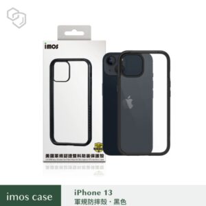 (全新)iPhone13 6.1" Ｍ系列 美國軍規認證雙料防震保護殼-潮流黑