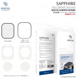 (全新)Apple Watch Ultra(CNC霧面) 一/二代 藍寶石鈦合金框手錶保護貼