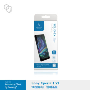 (全新)SONY Xperia 1 VI /VII (六/七代) 2.5D 全透明玻璃保護貼 美商康寧公司授權 (AGbC)