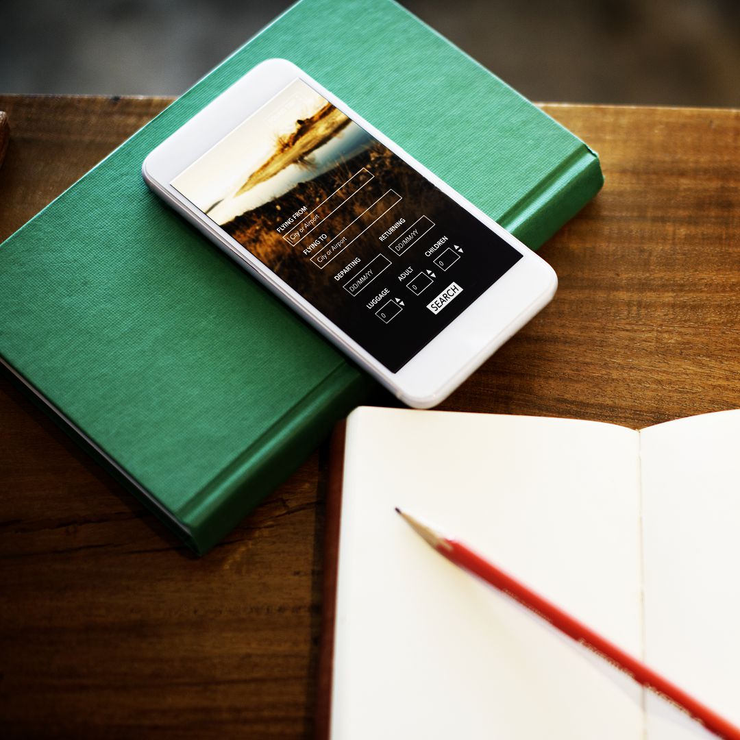 Booking Flight Travel Website Concept